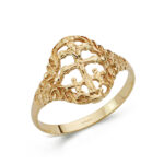 18K SORTIJA ORO AMARILLO CRUZ CARAVACA