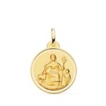 18K MEDALLA ORO AMARILLO DIVINA PASTORA BISEL 20 MM