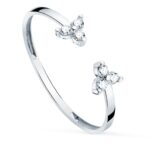 18K SORTIJA ORO BLANCO DIAMANTES 0,09 QTS, VS2-G CUERPO 1,10 MM