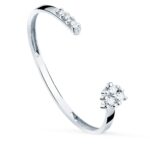 18K SORTIJA DIAMANTES 0,040 QT ORO BLANCO CUERPO 1,10 MM S2