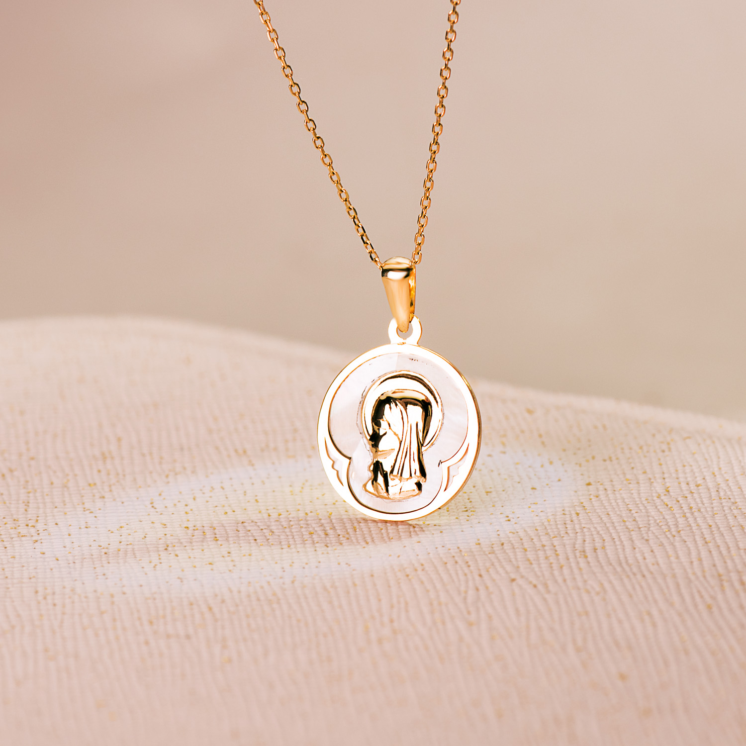 Medallas Virgen niña