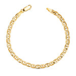 18K PULSERA ORO AMARILLO ANCLA HUECA ANCHO: 4,2 MM LARGO: 19CM