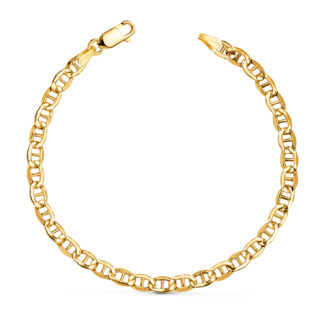 18K PULSERA ORO AMARILLO ANCLA HUECA ANCHO: 4,2 MM LARGO: 19CM