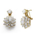 18K PENDIENTES CIRCONITA 20X13MM