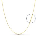 9K CADENA ORO AMARILLO FORZADA MACIZA. ANCHO: 0,7 MM. LARGO: 45CM