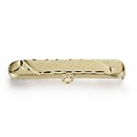 9K ALFILER BEBE ORO AMARILLO TALLADO  29X5MM