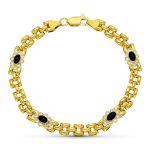 18K PULSERA ORO AMARILLO PANTER Y CUAJOS CIRCONITAS