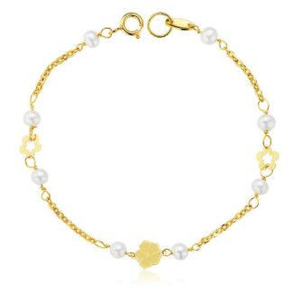18K PULSERA PERLA 3 MM 17CM