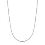 18K CADENA ORO BLANCO PLANA EN BRILLO. ANCHO: 1,2 MM. LARGO: 45 CM. CIERRE REASA