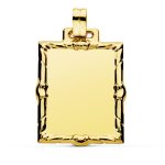 9K PLACA CHAPA ORO AMARILLO 34X24 MM