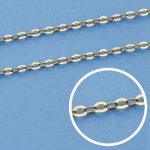 18K CADENA ORO AMARILLO FORZADA 45CM 1.5 MM