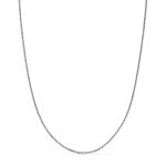 18K CADENA ORO BLANCO MACIZA ESPIGA. ANCHO: 1 MM. LARGO: 40 CM