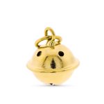 18K COLGANTE ORO AMARILLO CASCABEL. 10X10 MM