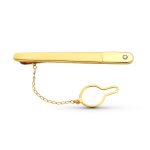 18K AGUJAS ORO AMARILLO CIRCONITA 58X6 MM