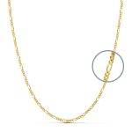 9K CADENA ORO AMARILLO CARTIER 3X1 MACIZA. ANCHO: 1,3 MM. LARGO: 50 CM