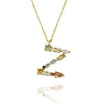 Gargantilla Inicial "Z" con circonitas plata de ley