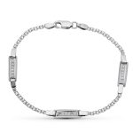 18K PULSERA ORO BLANCO JUEGO COMUNION CIRCONITAS