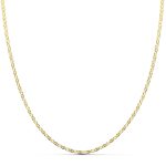 18K CADENA ORO AMARILLO MACIZA DIAMANTADA 50CM 1,5 MM