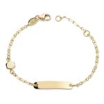 18K PULSERA ESCLAVA ORO AMARILLO MOTIVO FLOR 14CM