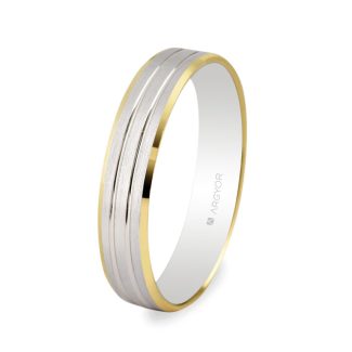 Alianza de boda bicolor 5240436 ORO 750/000 (18K)