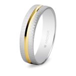 Alianza de boda bicolor 5240474 ORO 750/000 (18K)