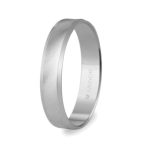 Alianza de plata 4 mm biselada (5740308) PLATA 925/000