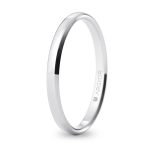 Alianza 2,5 mm oro blanco 18k confort ORO 750/000 (18K)