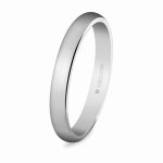 Alianza oro blanco 3mm clásica (5B306) ORO 750/000 (18K)