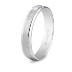 Alianza oro blanco 4mm confort (5B40397) ORO 750/000 (18K)