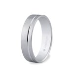 Alianza oro blanco 5mm confort (5B50316) ORO 750/000 (18K)