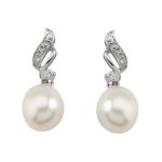 Pendiente plata con perla