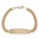 18K ESCLAVA CARAQUEÑA PRINCESA ORO AMARILLO 19CM