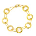 18K PULSERA ORO AMARILLO ESLABONES
