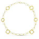 18K GARGANTILLA ORO AMARILLO ESLABONES 45CM