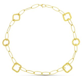 18K GARGANTILLA ORO AMARILLO ESLABONES 45CM