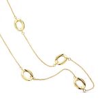 18K GARGANTILLA ORO AMARILLO ESLABONES 80 CM PESO 13,20 GR