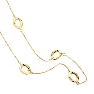 18K GARGANTILLA ORO AMARILLO ESLABONES 80 CM PESO 13,20 GR