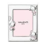 Marco de fotos infantil plateado Osos