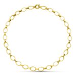 18K GARGANTILLA ORO BICOLOR ESLABONES 8 MM 42CM
