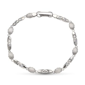 18K PULSERA ORO BLANCO CIRCONITAS