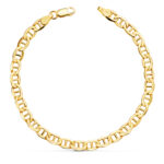 18K PULSERA ORO AMARILLO ANCLA HUECA ANCHO: 5 MM LARGO: 20CM