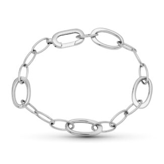 18K PULSERA ORO BLANCO 19,5 CM