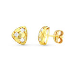 18K PENDIENTES CIRCONITA 10X8 MM