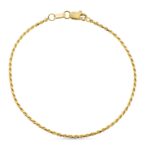 18K PULSERA ORO AMARILLO CORDON SALOMONICO ANCHO 1,5 MM 19CM