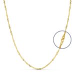 18K CADENA ORO AMARILLO MACIZA SINGAPUR 40CM 2 MM