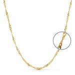 18K CADENA ORO AMARILLO MACIZA SINGAPUR 60CM 2,5 MM