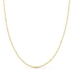18K CADENA ORO AMARILLO MACIZA CARTIER 3X1 60CM 1 MM