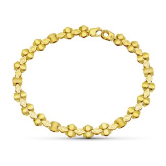 18K PULSERA ORO AMARILLO MATE Y BRIILO