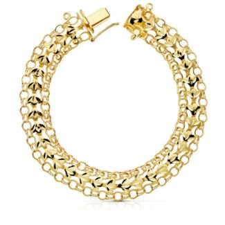 18K PULSERA ORO AMARILLO PRINCESA 10 MM 20CM 10,90 GR