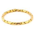 18K PULSERA ORO AMARILLO ESLABONES ARTICULADOS, ANCHO 5 MM 20,5 CM